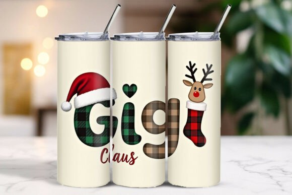Download Christmas GIGI Bold Font Tumbler Wrap - Christmas Collection