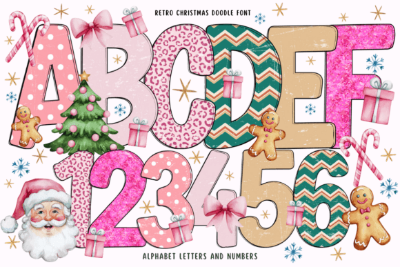Download Retro Christmas Doodle - Christmas Collection