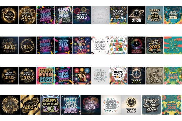 Download Happy New Year 2025 Bundle - New year Collection