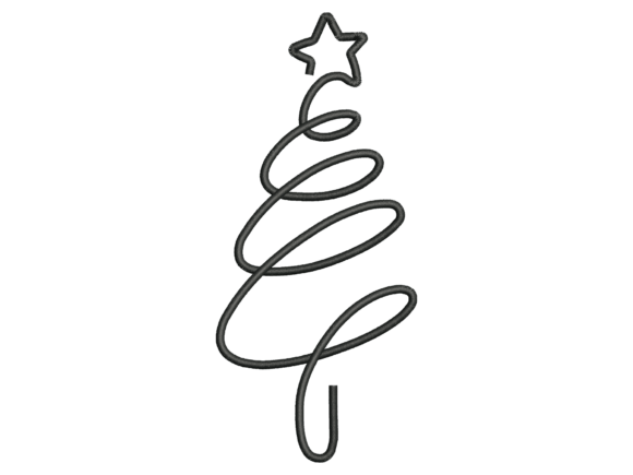 Download Minimal Single Line Christmas Tree&nbsp; - Christmas Collection