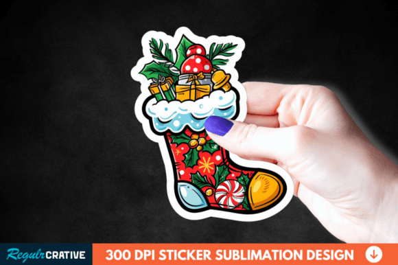 Download Christmas Sticker Exquisite Clipart PNG - Christmas Collection